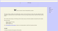 Desktop Screenshot of newcreationlibrary.net