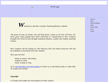 Tablet Screenshot of newcreationlibrary.net